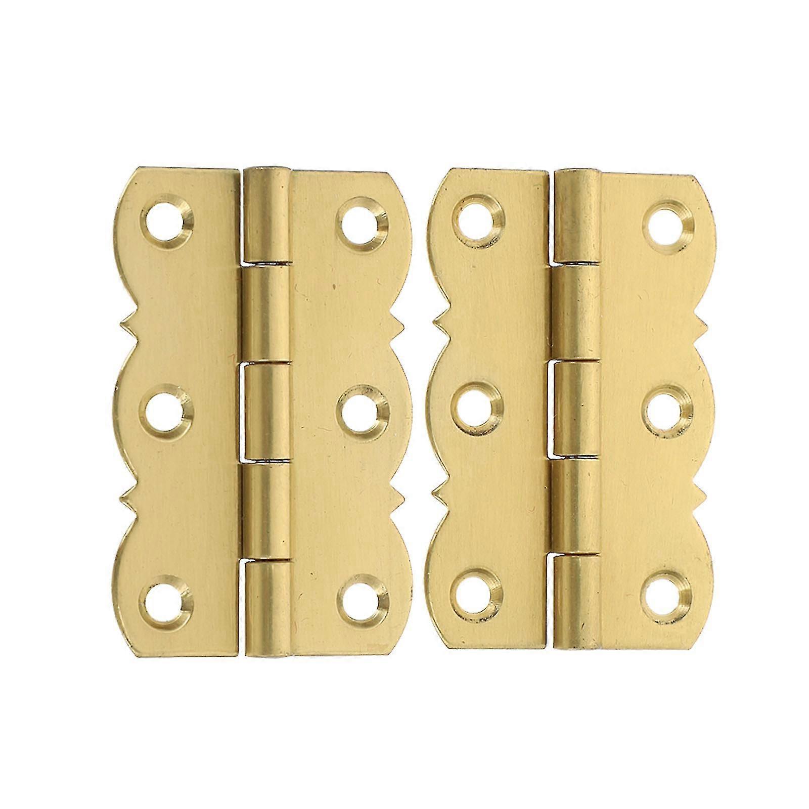 2pcs Multipurpose Durable Rustproof Durable Hinges Brass Hinges For Piano