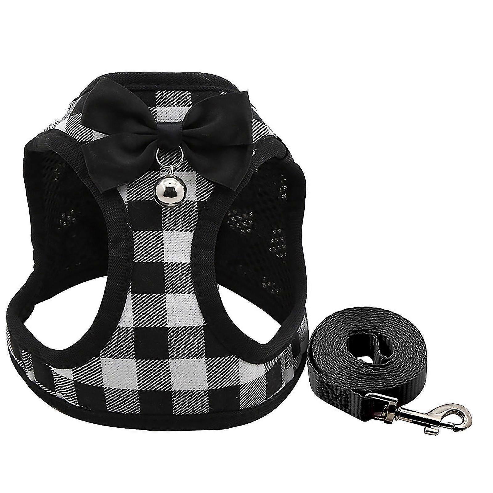 Leak Proof Cat Leash Adjustable Soft Cat Walking Vest Puppy Rabbit