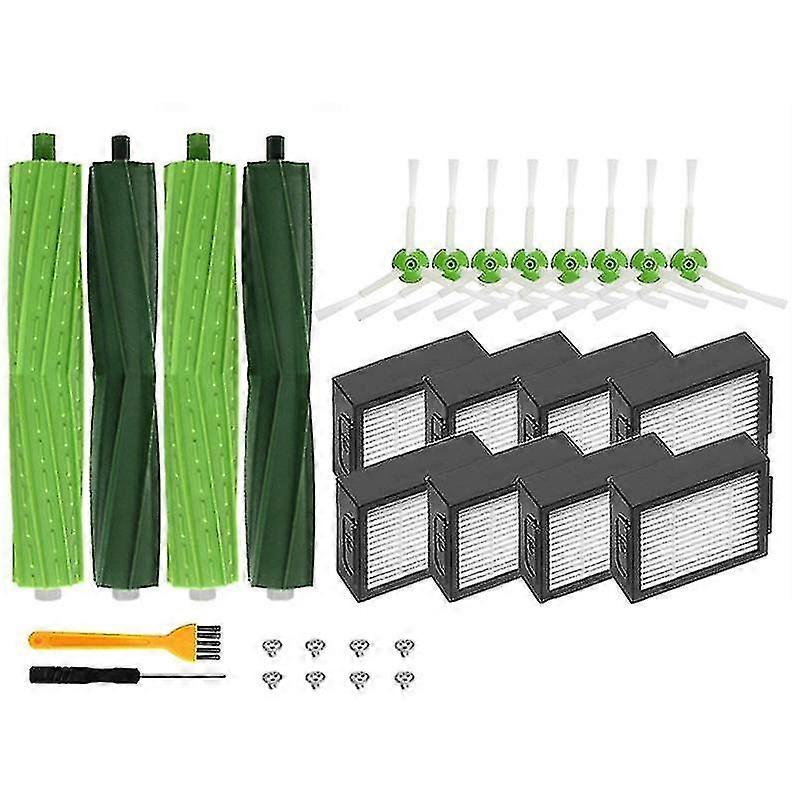 Roller Brush Hepa Filter Side Brush For Irobot Roomba I7 I7+ E5 Plus