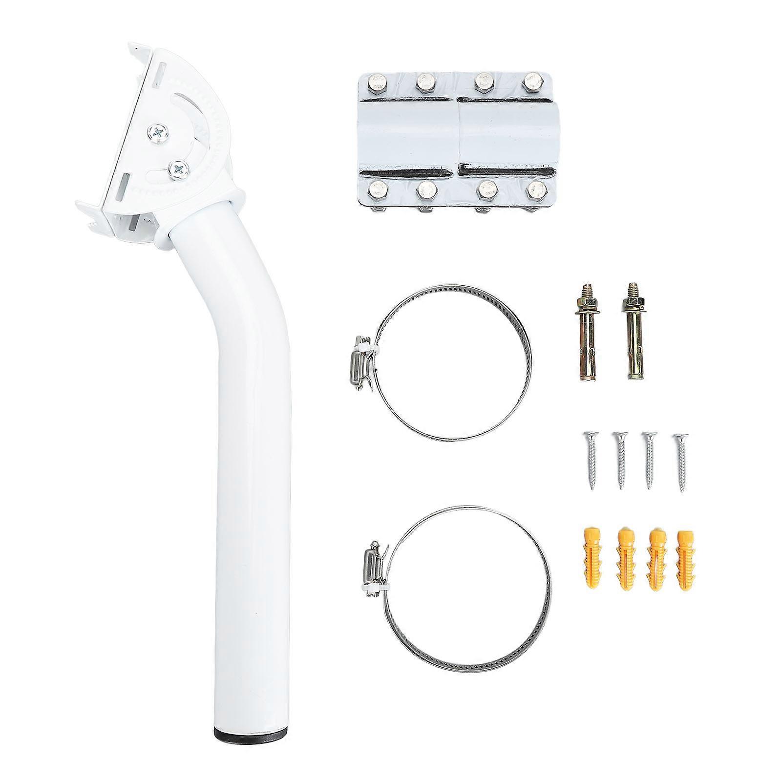 Antenna Pole Mount Adjustable Weather Resistant Wall Roof J Mount Kit for Starlink V2 Rectangular Dish NO.5374