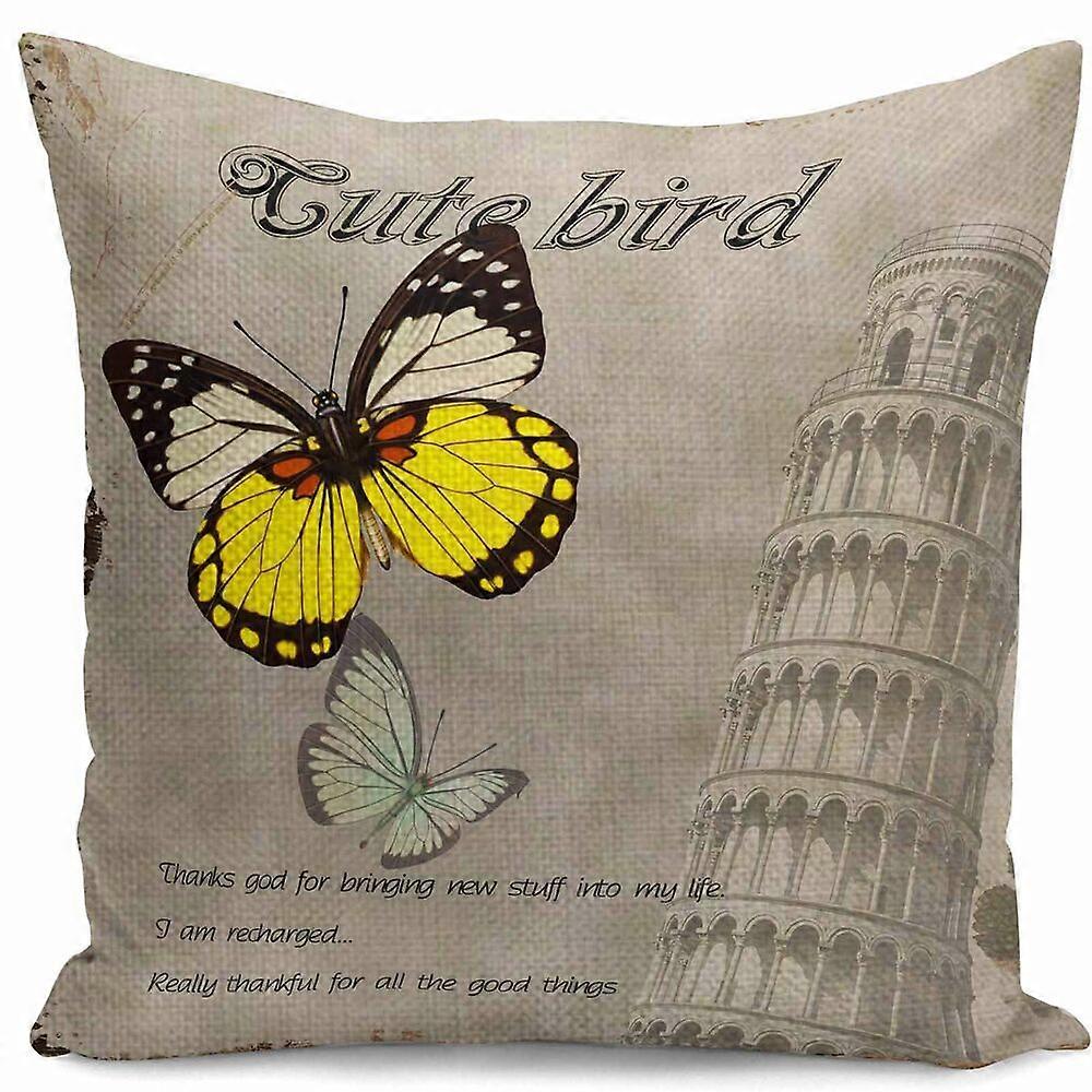 レトロな蝶の花のクッションカバー家の装飾枕カバー新しいデザイン666jpjcjh