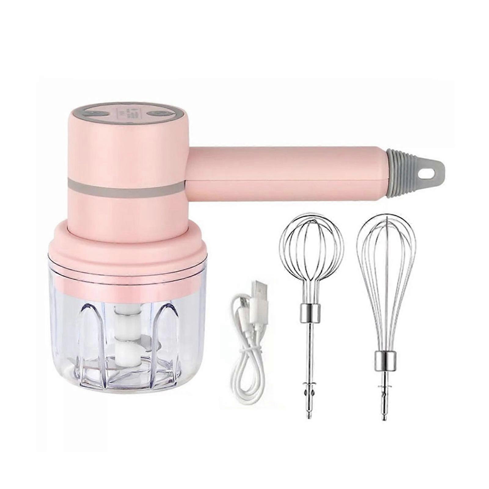 Wireless Electric Food Mixer with Handle Detachable 3 Modes Baking Gadgets for Potato Garlic Onion Meat