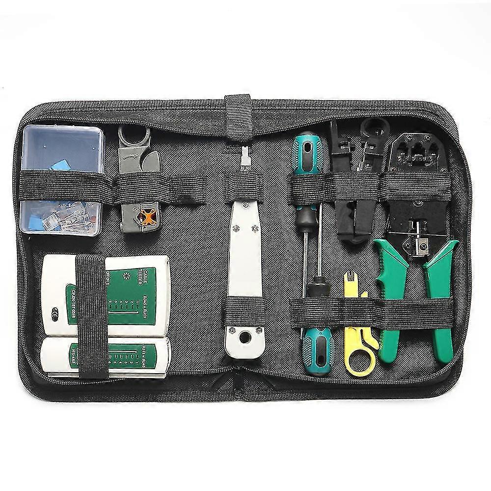 Ethernet Network Hardware Bag Tool Network Lan Cable Crimper Pliers Tools Kit Network Repairing Tool Set Network Cables Tester