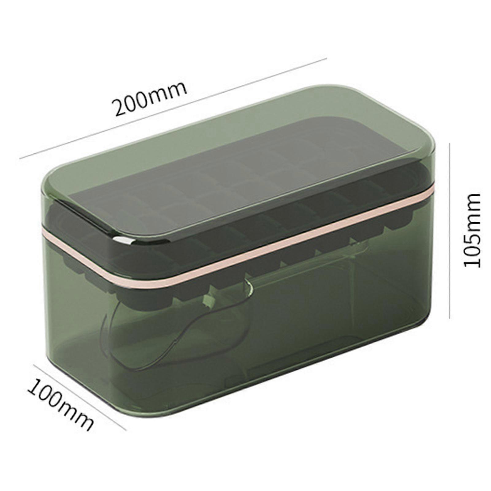Ice Cube Stencil Large Capacity Ice Tray Ice Box with Lid Ice Storage Box DIY