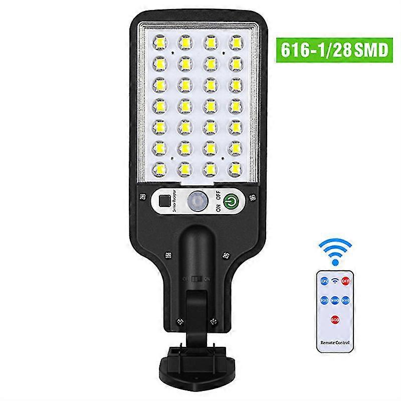 Solar Cob Led Pir Motion Sensor Light Outdoor Garden Security Wall Street Lamp