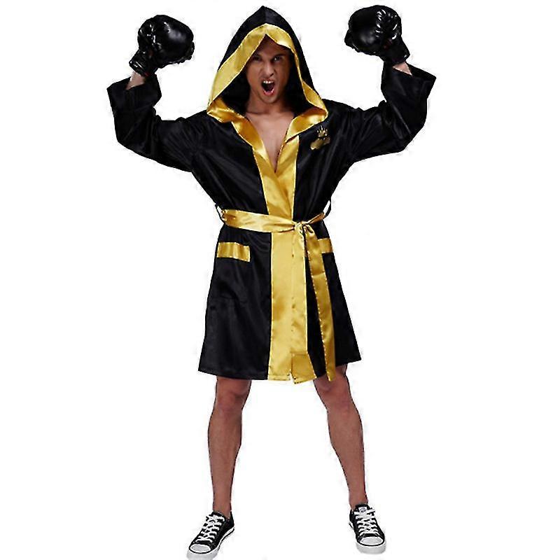 Adult Men Boxing Costume Heavyweight World Champion Boxer include vestaglia e pantaloncini