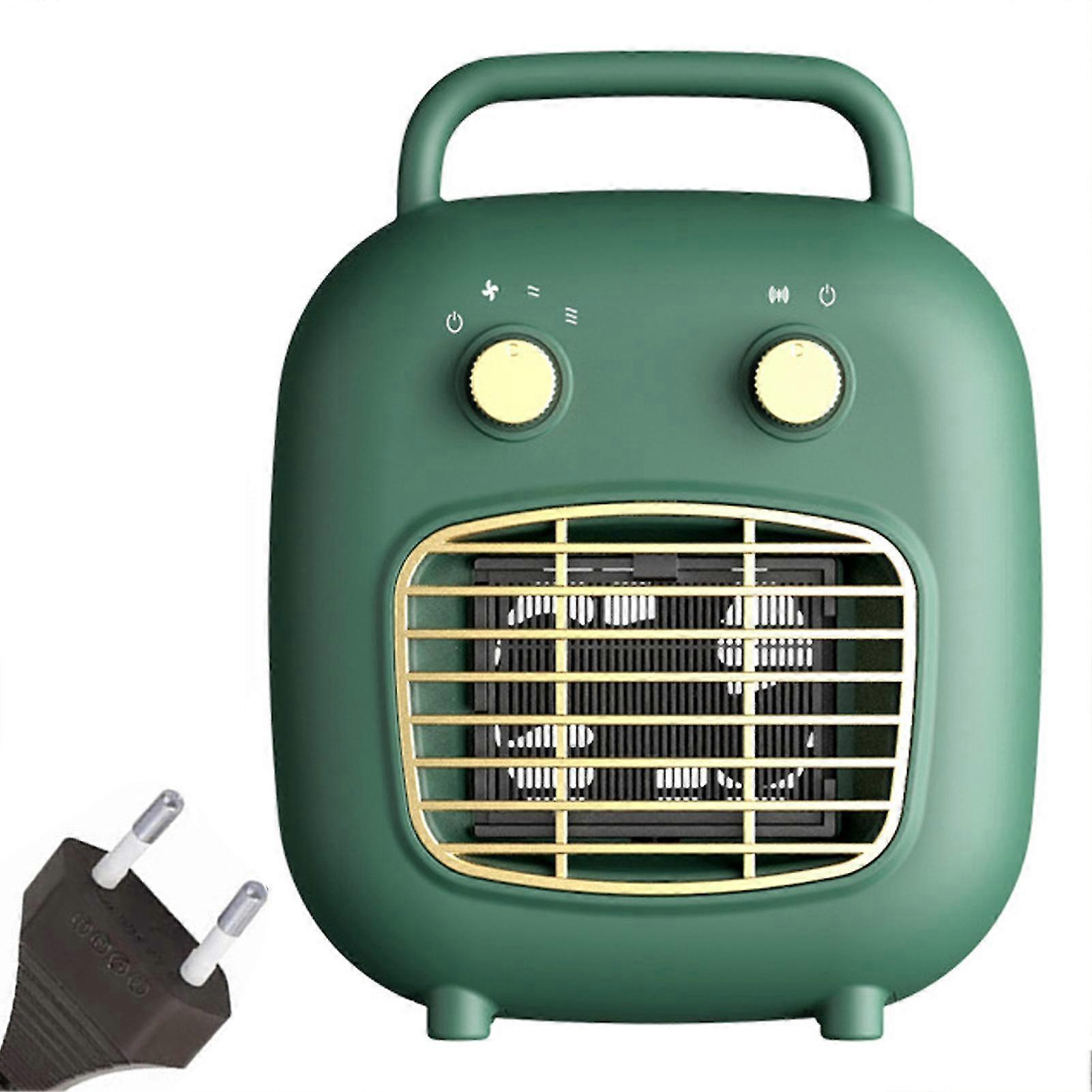 Plug-in Cartoon Mini Heaters 3 Gear Adjustment Heating Fan Temperature Control Protection Space Warmer