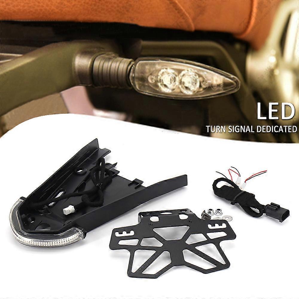 LED Turn Signal Indicator Brake Tail Light For BMW RNINET R NINE T R NINET Urban GS Scrambler Pure License Plate Holder
