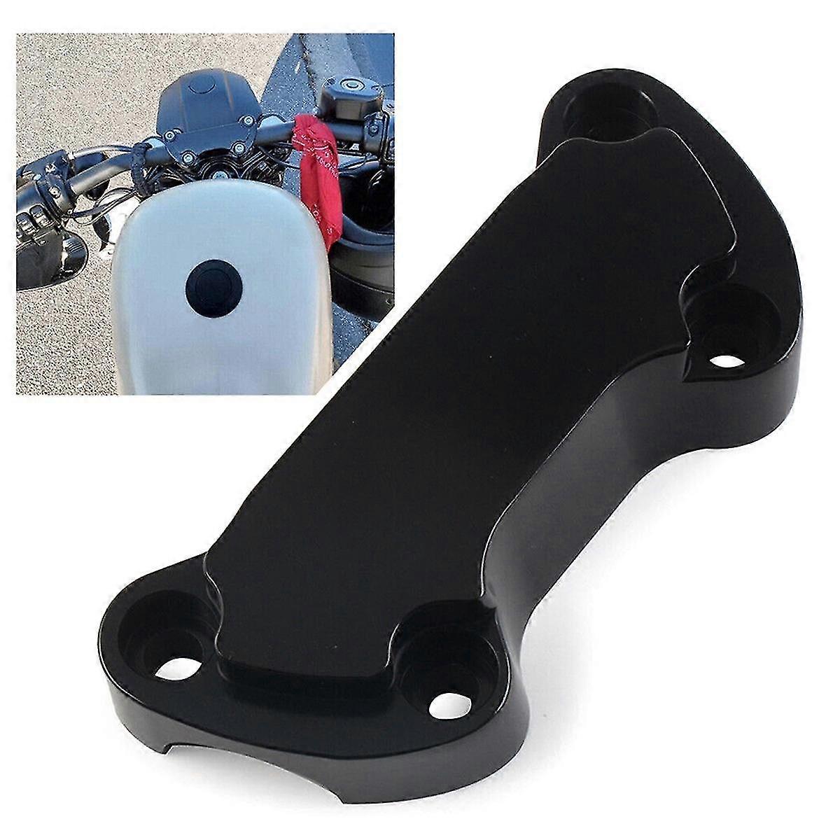 1inch Handlebar Riser Top Clamp Cover For Softail 883 Black