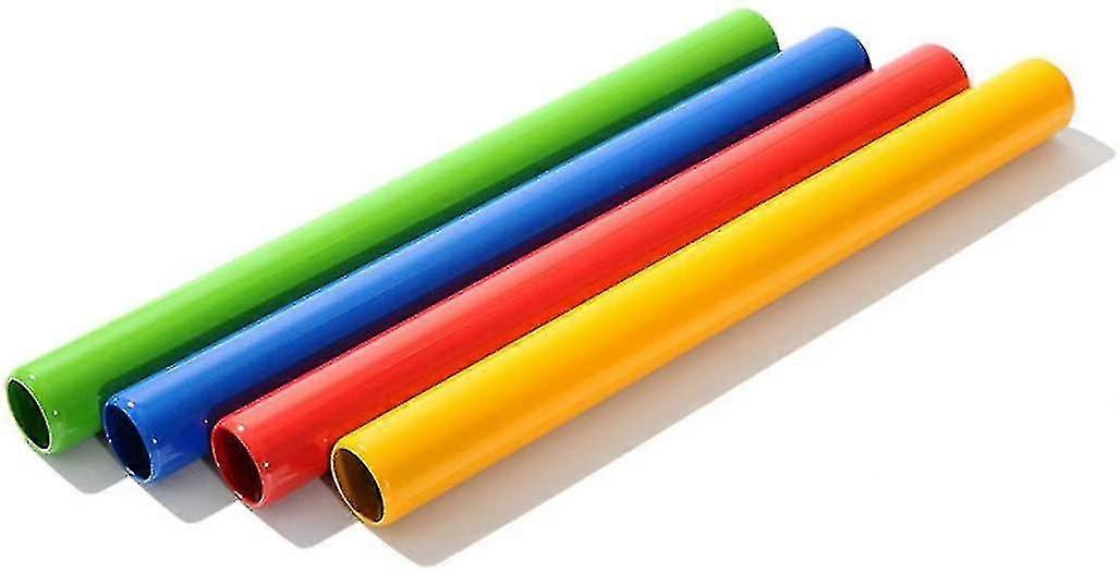 Yaju Athletics Gear Anodized Athletics Sprint Running Batons (4 Pieces,multicolor)