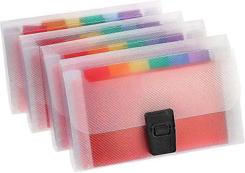 4-Pack Mini Rainbow Expanding Folder Set - A6 Size