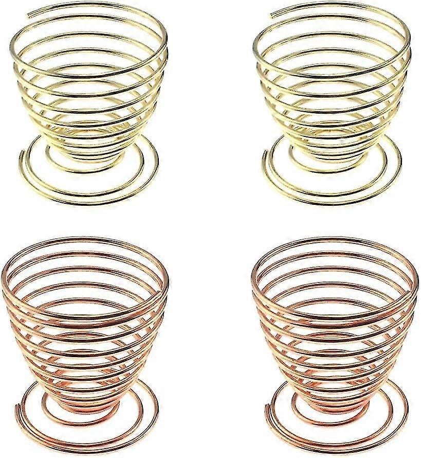 Eierdopjes Set van 4, Eierdopjes, Rvs Eierdopje Houder