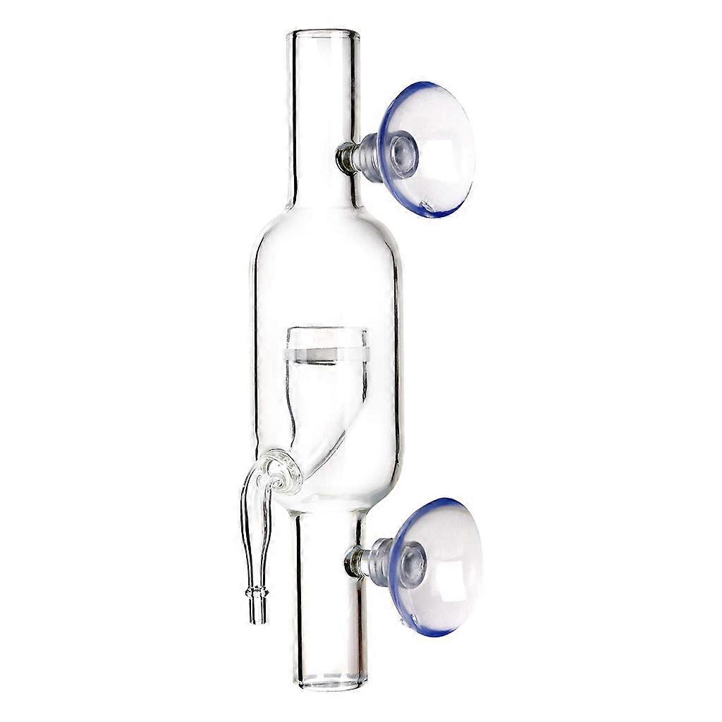 Glass Inline CO2 Diffuser with Suction Cups High CO2 Dissolution Rate 3/4 5/8