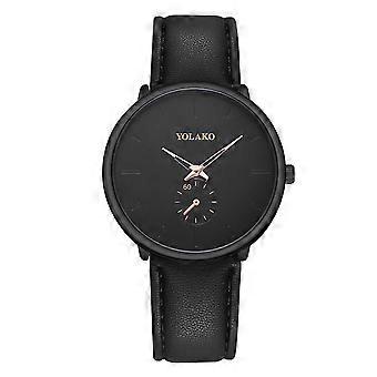 Mannen mode horloges klokken horloges lederen casual jurken polskristallen