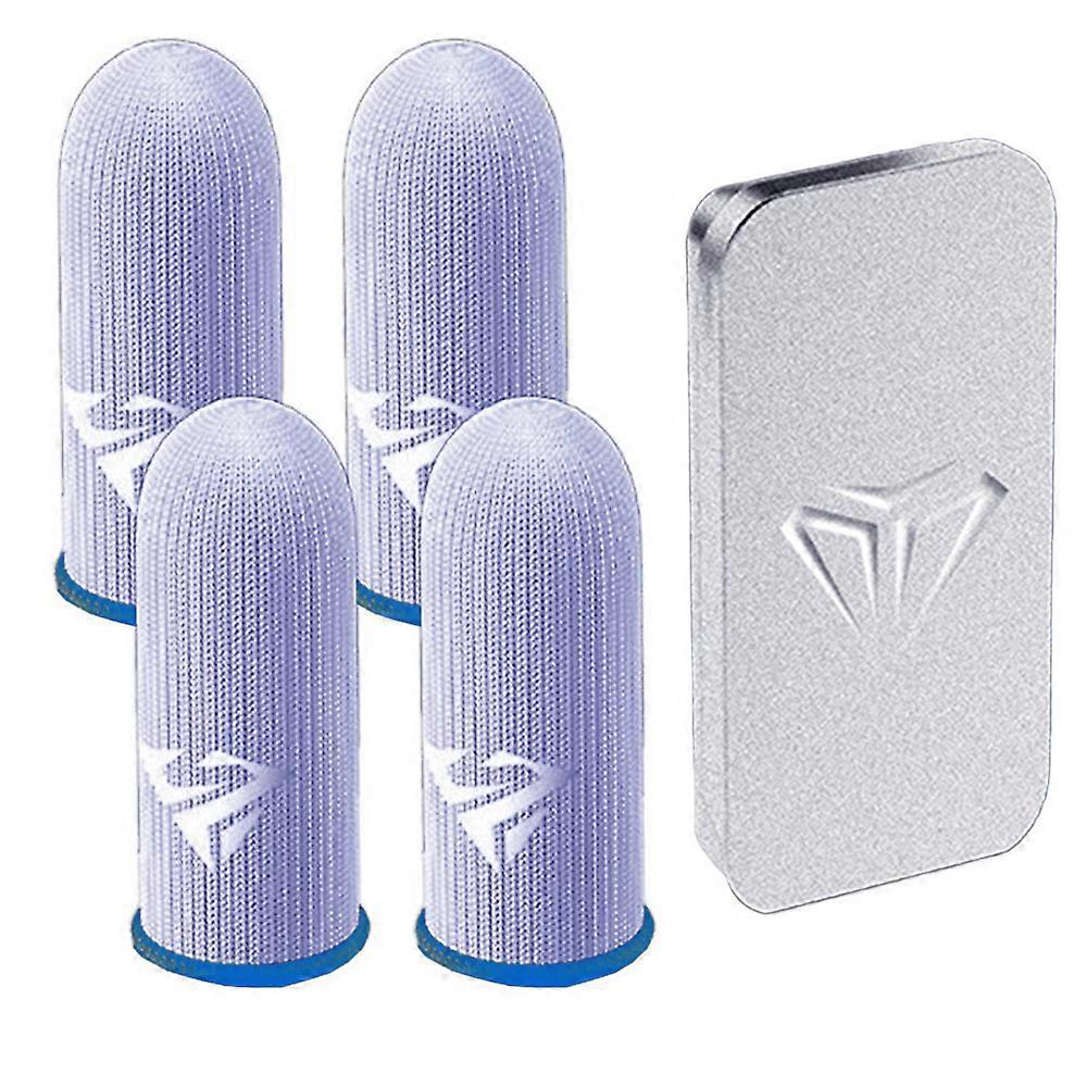 2 Pairs Anti-Sweat Gaming Finger Sleeves For Mobile Gaming Thumb Fingertip Cover With Storage Box