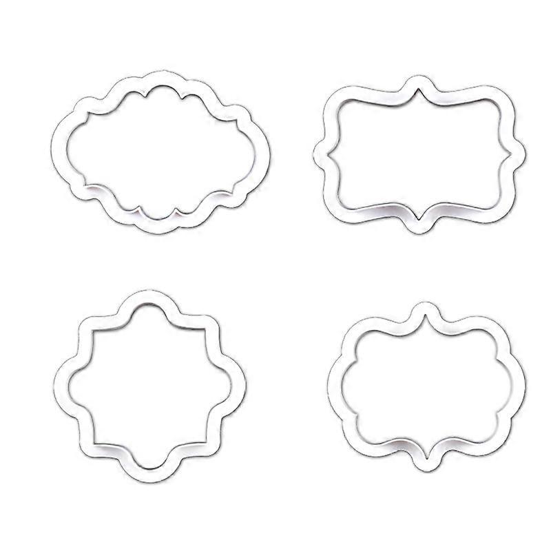 8pcs Nameplate Cookie Cutters Set