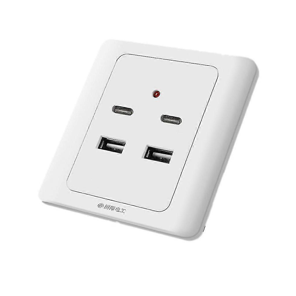 USB vegguttak typec usb vegglader uttak 18w 220v usb uttak zekai
