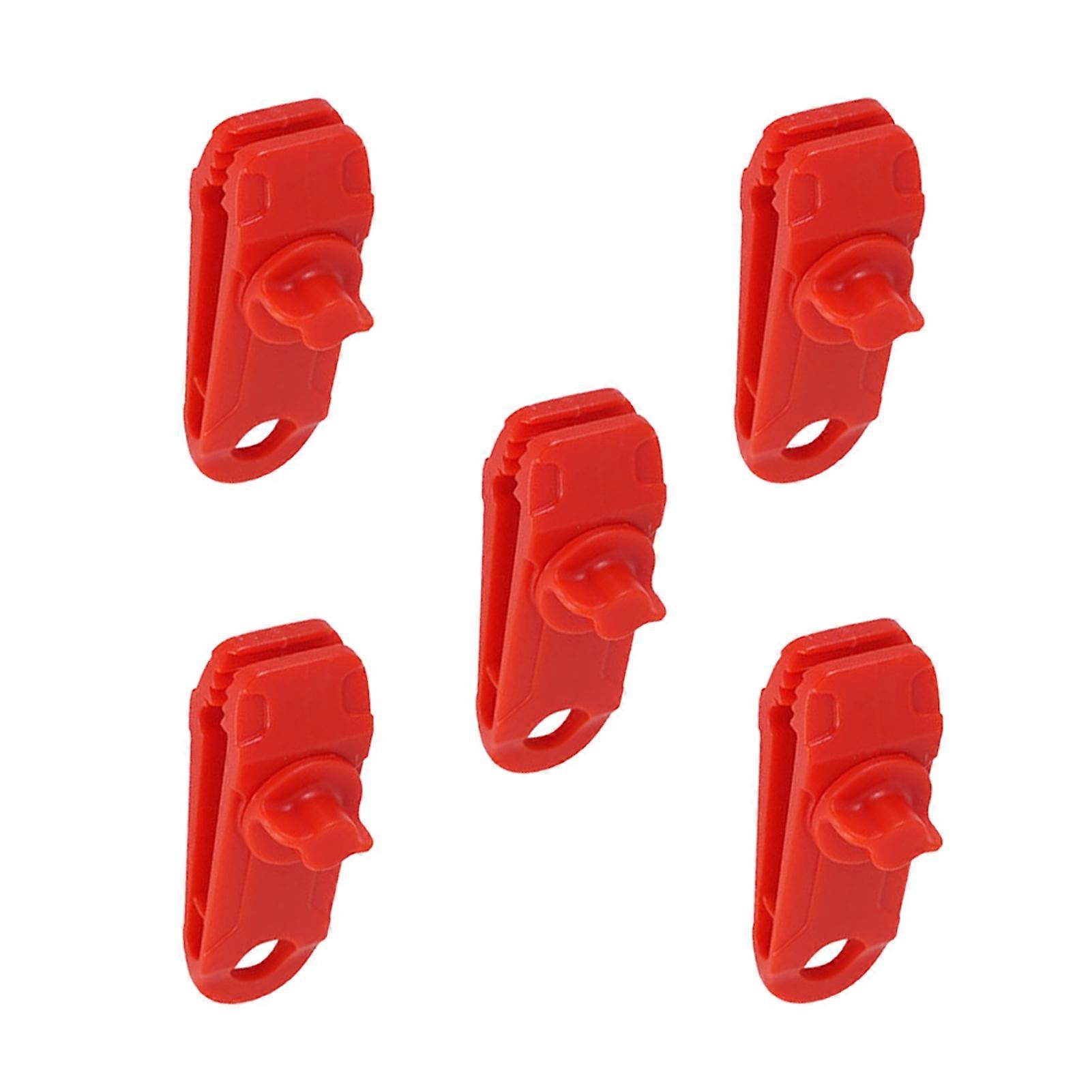 Kaesi 5Pcs Tent Canopy Clip Windproof Special Tooth Design Outdoor Fixing Hook Buckle for Camping