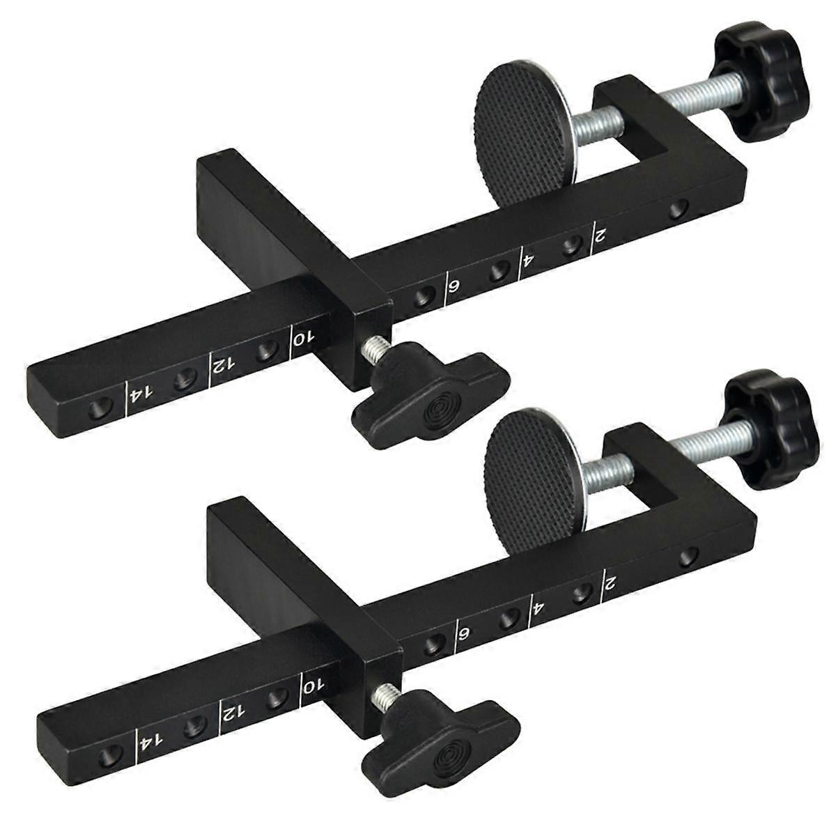 2pcs Adjustable G-Shaped Clamp,C-Shaped Clamp, Aluminum Alloy Strong F-Clamp, Woodworking Fixing Fi