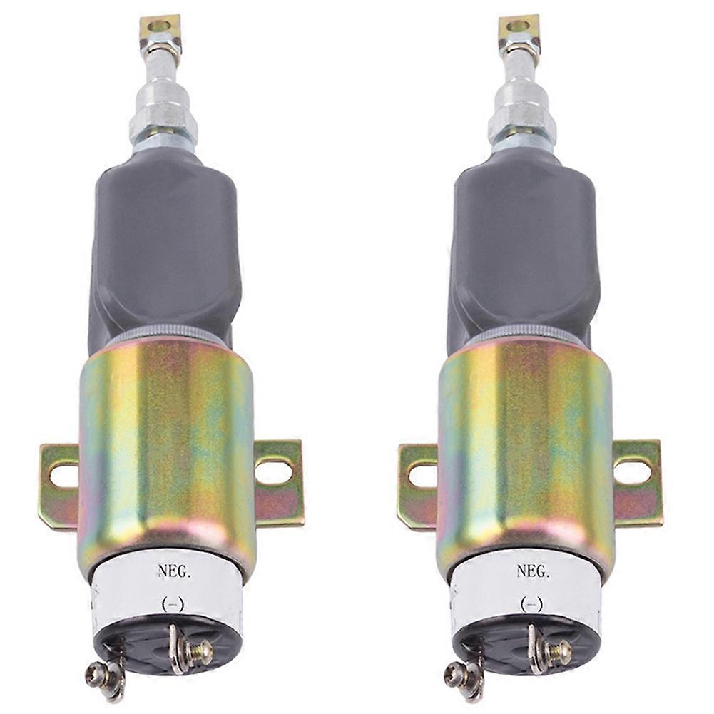 2X 24V Generator Set Stop Solenoid Default Parking Solenoid Valve