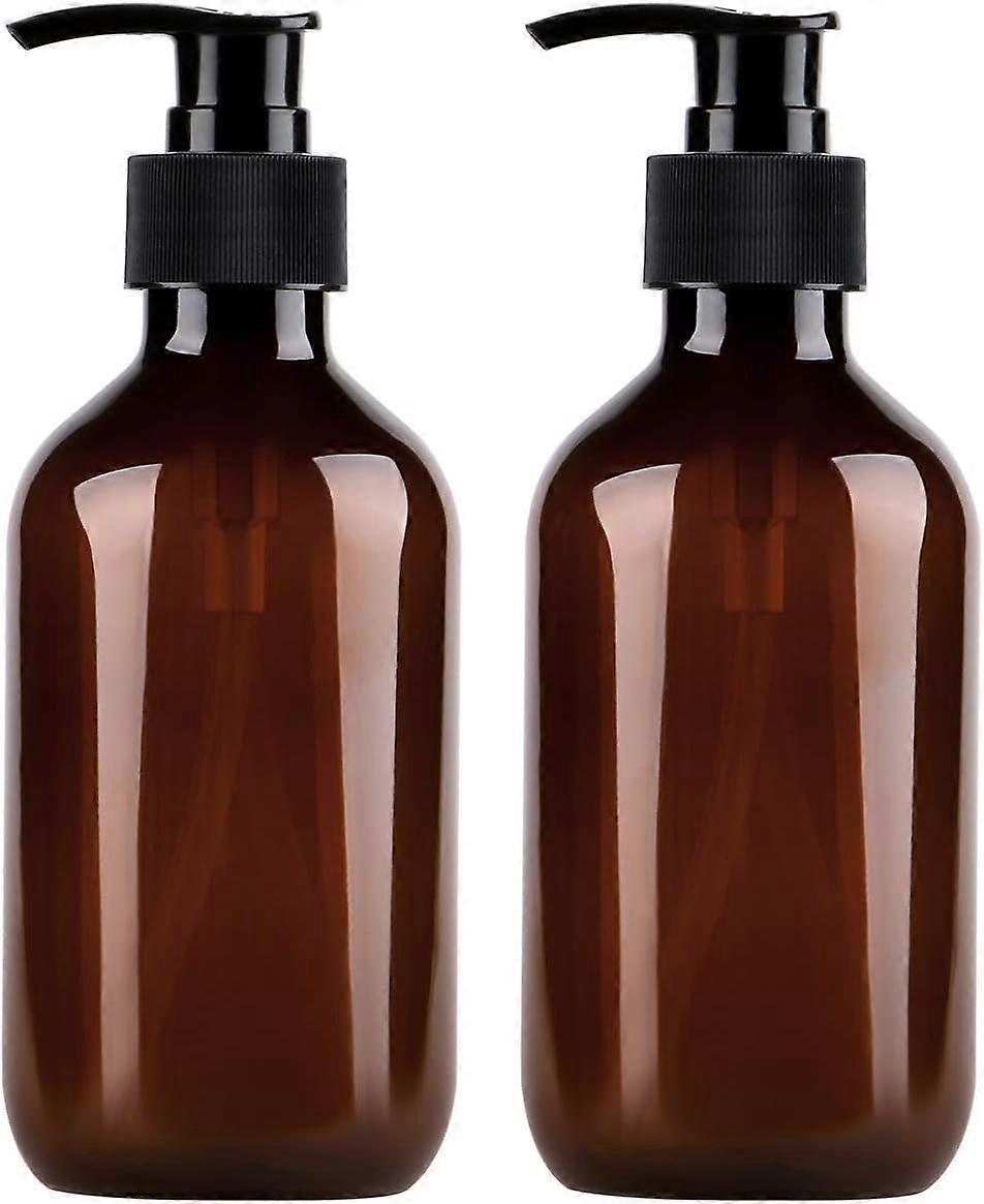 Pump Bottle, 300ml Empty Plastic Refillable Lotion Soap Shampoo Dispenser Containers with Pump Multipurpose