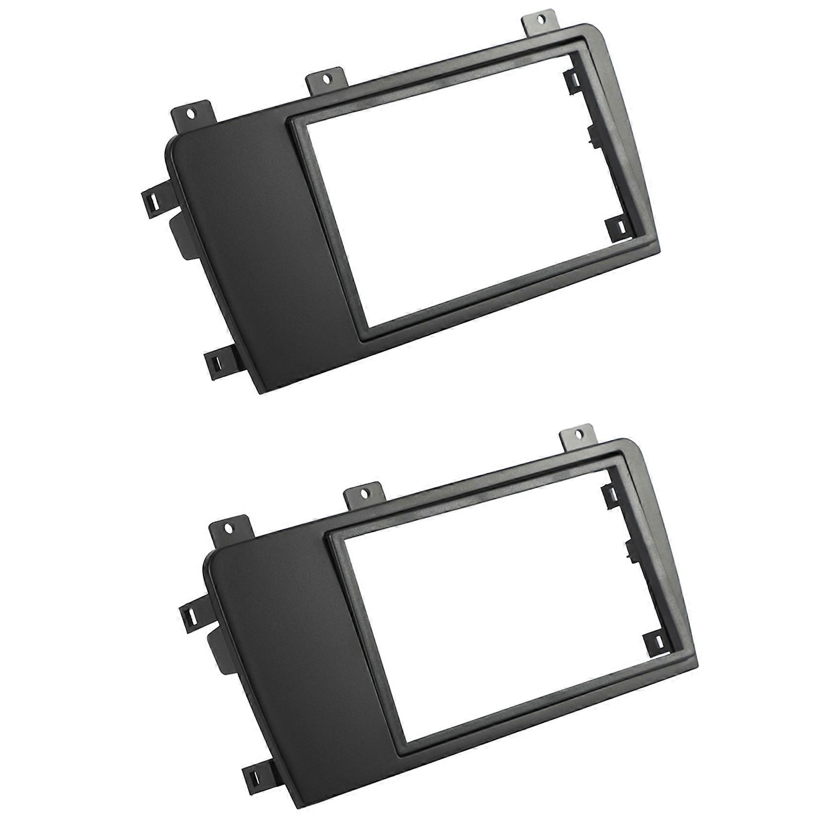 2X Car Stereo Radio Fascia Panel Plate Frame 2 Din for Xc70/ V70/ S60 2004-2007