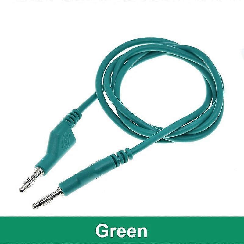 1M 4mm Banana to Banana Plug Test Cable Lead for Multimeter Red Yellow Black Blue Green 5 Colors