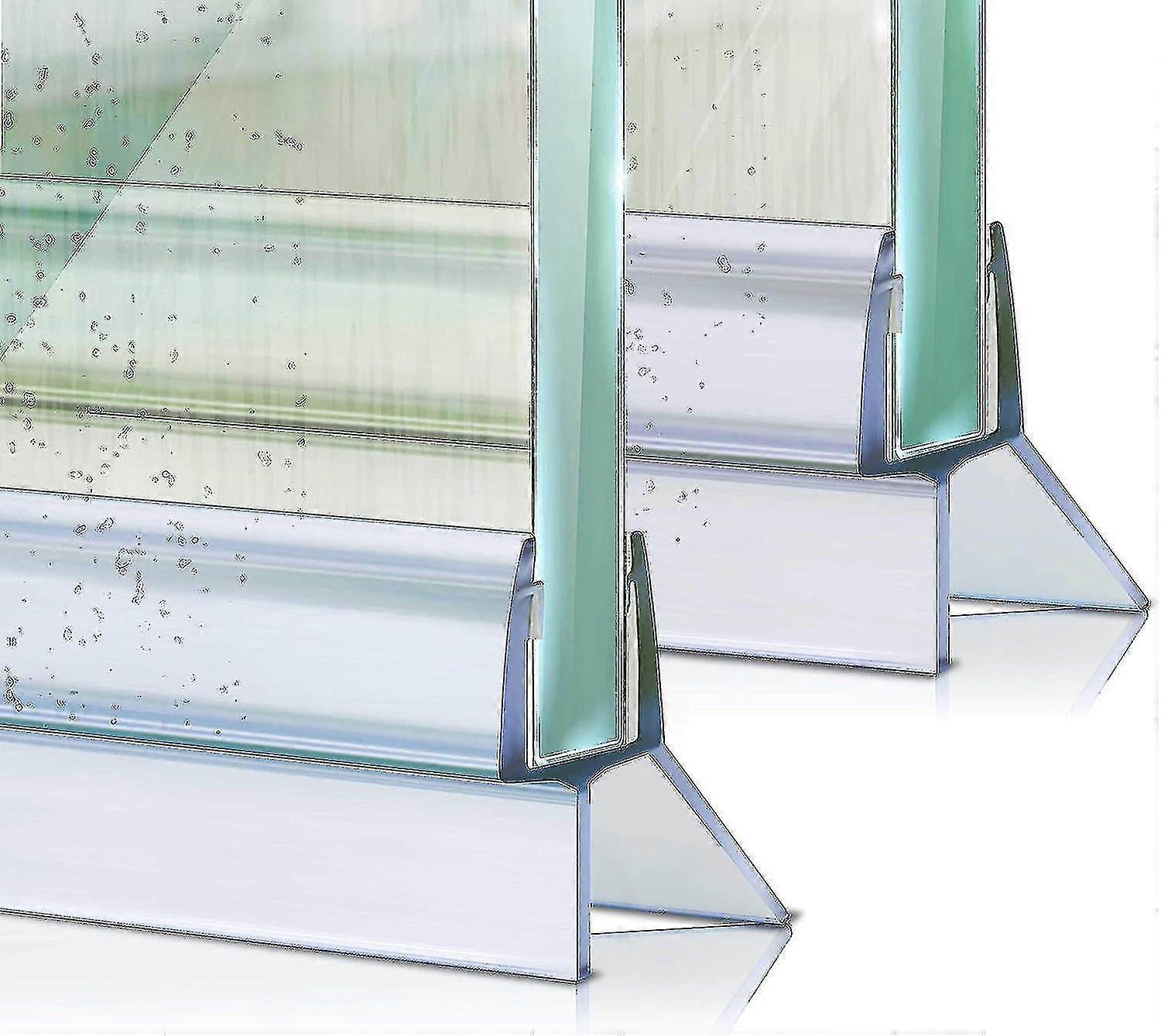 Duschdörrtätning för duschvägg - Utökad vattenguide - Idealisk duschdörrtätning för 6,7,8 mm glasdörrar i våtrum -n4327