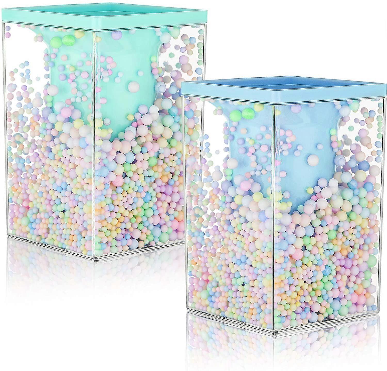 2ピースかわいいバブルペンホルダー多目的デスクトップオーガナイザー文房具メイクアップブラシ収納ホルダー、子供用のカラーバブルボール付き