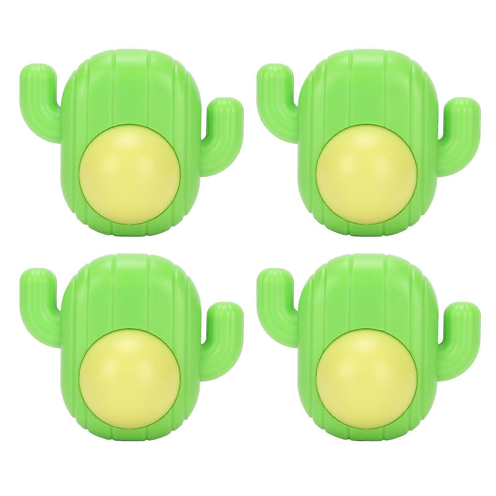 Väggkattmyntaleksak Tandrengöring Dammtät Självhäftande Interaktiv Katt Tuggbollsleksak med Lock för Kattunge 4st