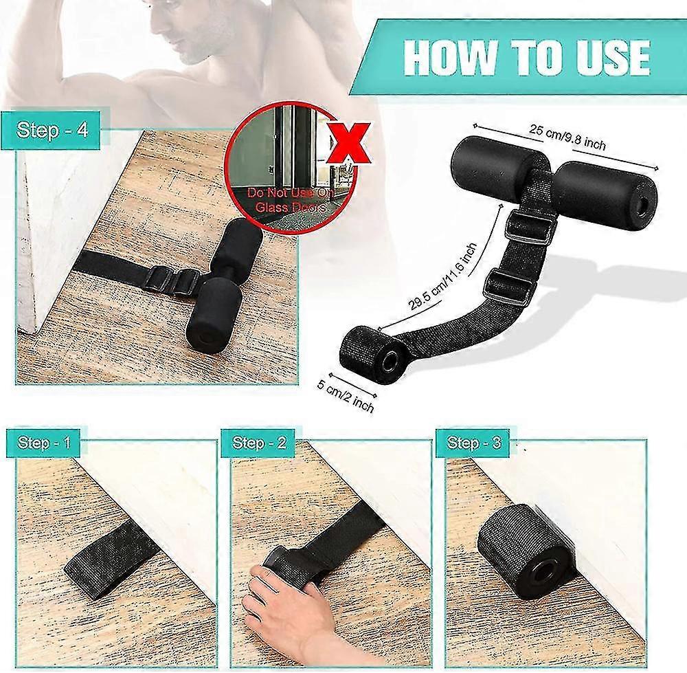 Sangle Nordic Hamstring Curl – Avec Coussin TPE, Accessoire Musculation Maison