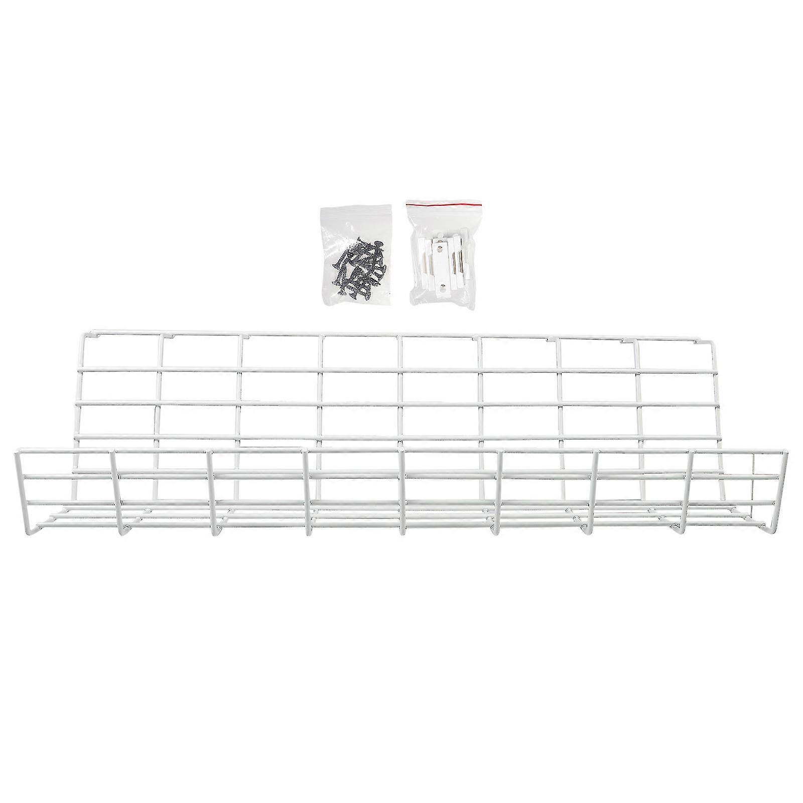 1pc Under Desk Cable Management Rack Compact Cable Organizer Storage Rack