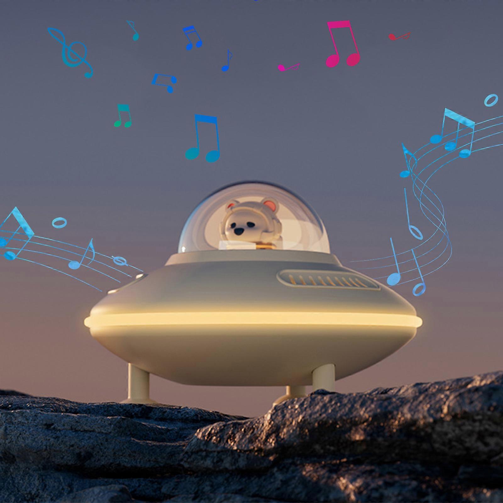 Puppy UFO Warm Light Nightlight Low Delay Lightweight High Battery True Wireless 5.4 Bluetooth Speaker Halloween And Christmas Gift