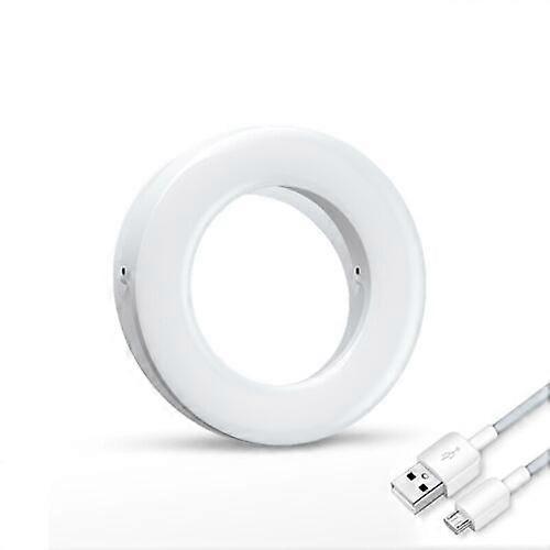 ポータブルLEDセルフィーリングフィルライトカメラビデオライト電話ラップトップ用