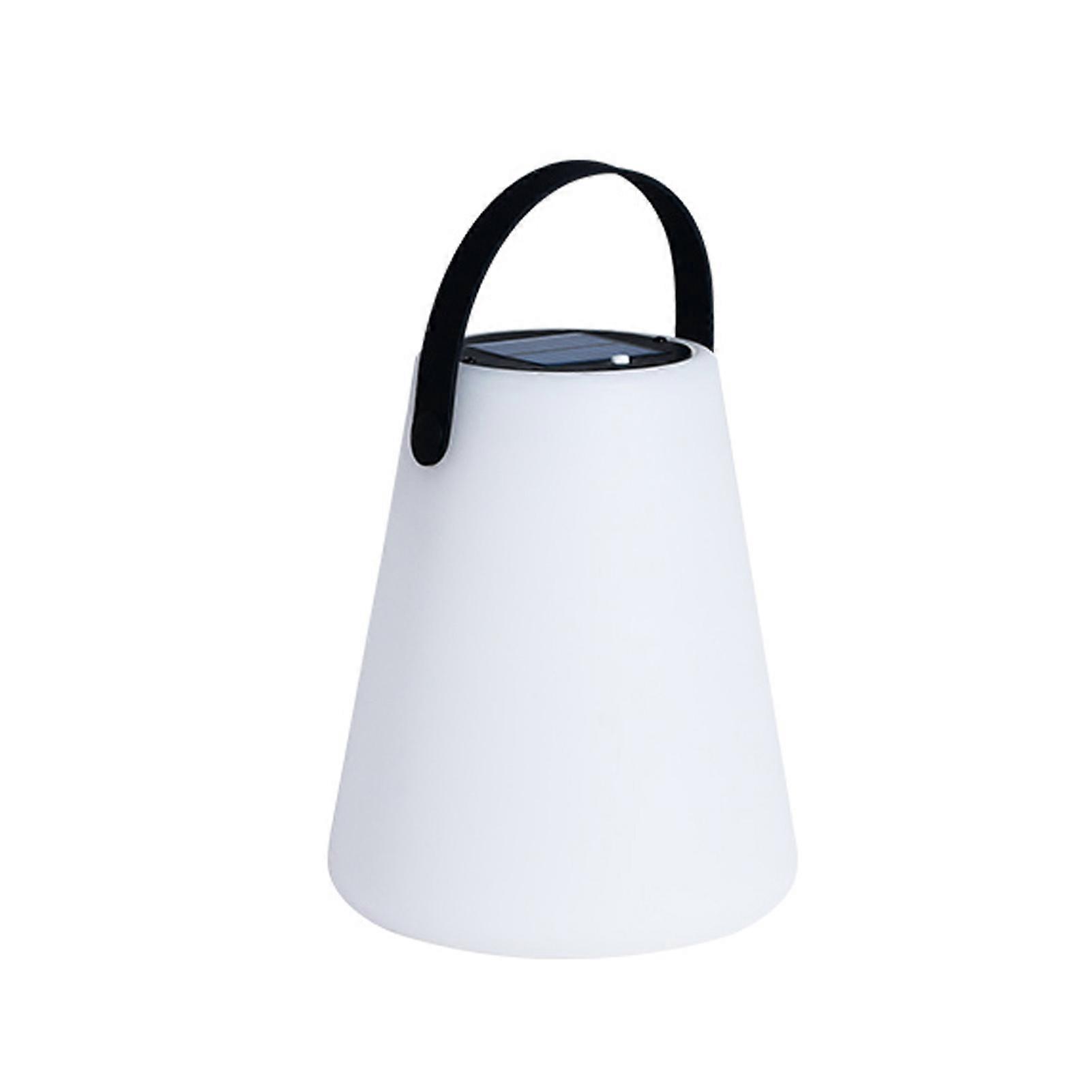 LED campinglampe, fjernkontroll sollading fargerik modus USB C mye brukt bærbare utendørs lykter lys for soverom