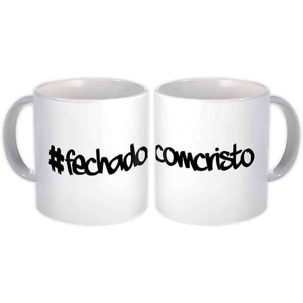 Gift Mug: Fechado com Cristo Christian