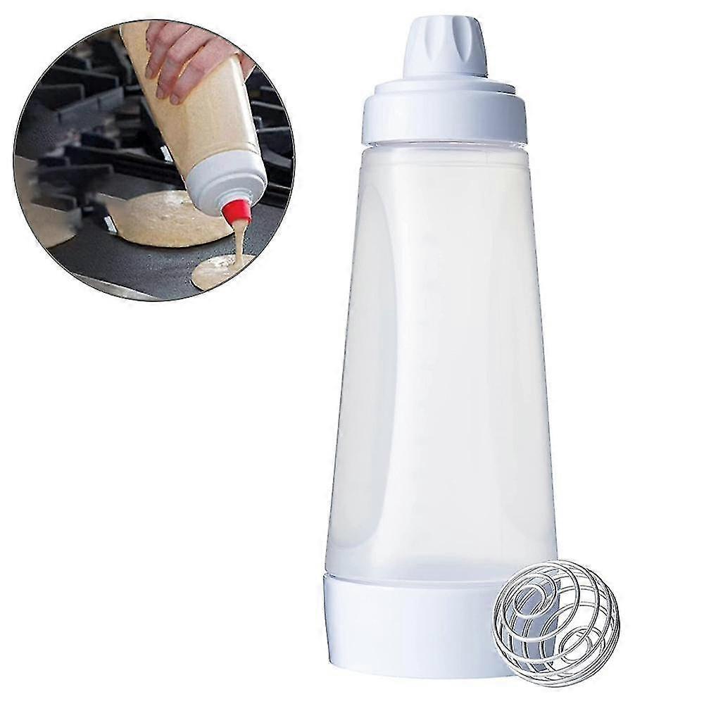 Whiskware Pancake Batter Distributeur et mélangeur avec blenderball wire whisk pour cupcakes, muffins, crêpes et plus encore