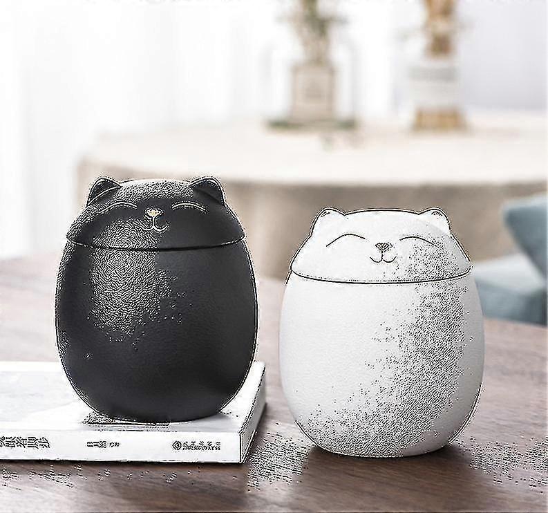 כדים לחתולים לאפר כדים של בעלי חיים לחתולים אפר כד, כדים לחיות מחמד מזכרת אנדרטת חתול 3" X 3.2" כדי שריפת חיות מחמד