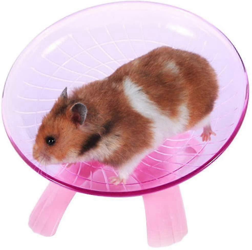 Hamster Flying Saucer Silent Running Exercise Wheel for Gerbil Rat Mouse Hedgehog Small Animals