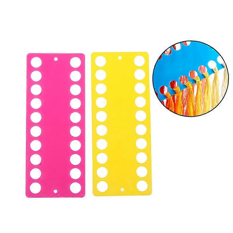 Plastic Cross Stitch Row Line Board Embroidery Thread Yarn Organizer