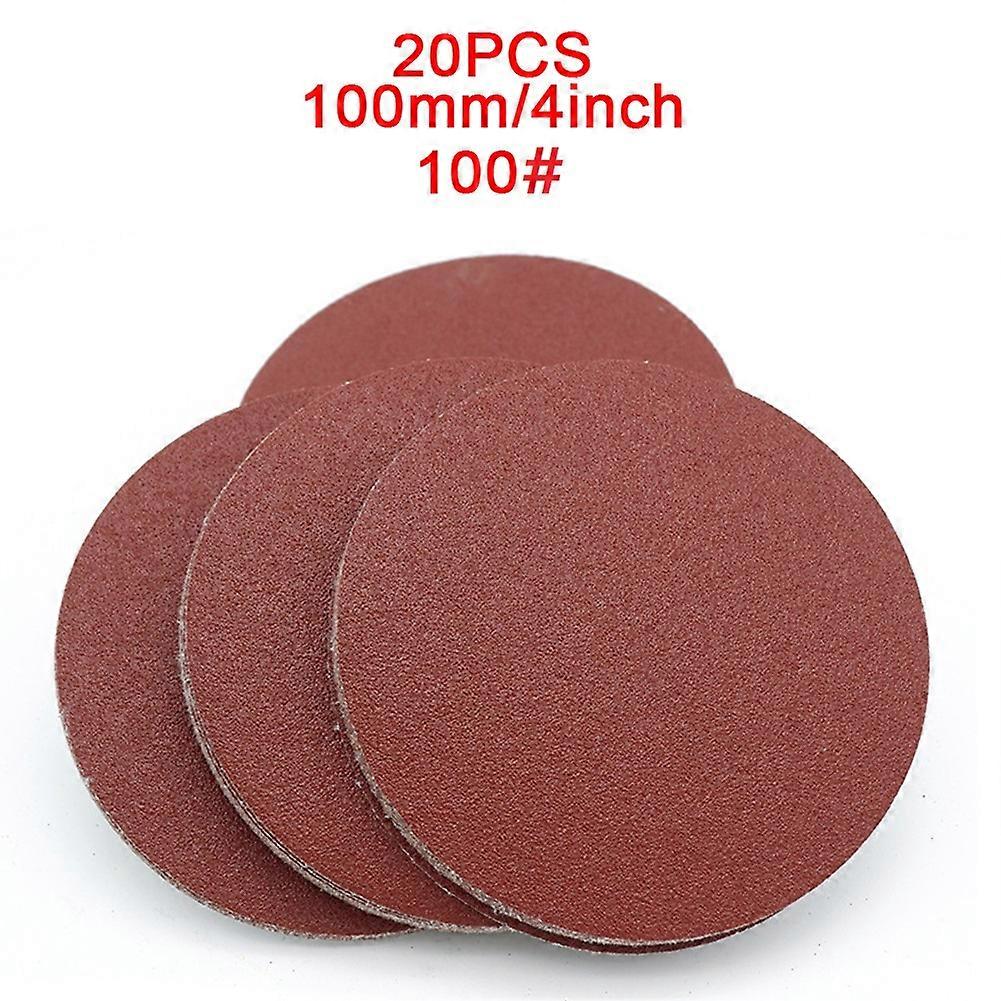 4inch/100mm Sandpaper 40-2000Grit Round Polishing Removal rust Deburring