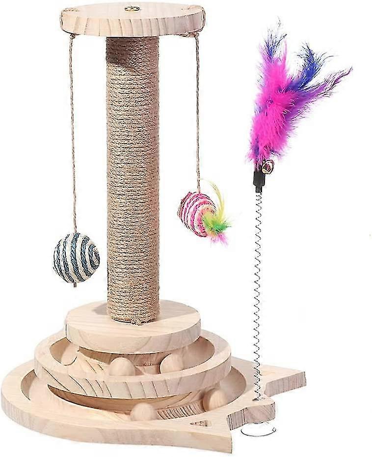wooden cat toys, interactive cat toys, long-term use, suitable for cat entertainment