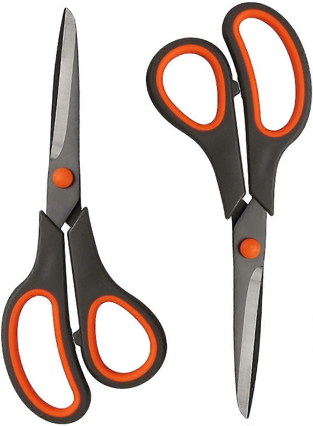 8" multipurpose scissors bulk 2-pack,ultra sharp titanium blade shears