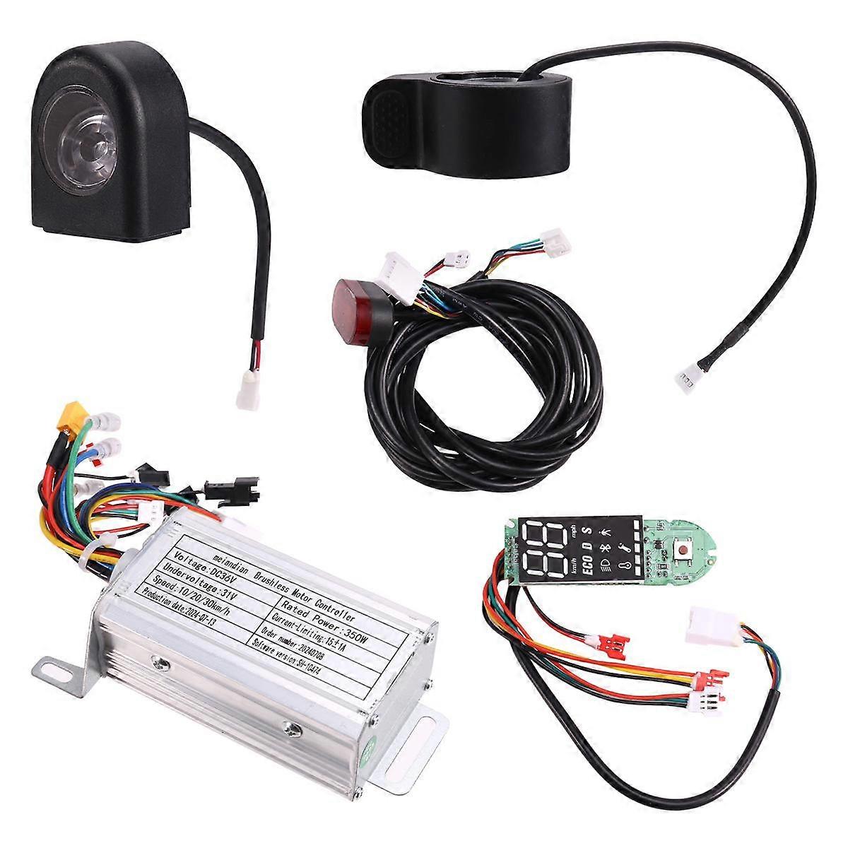36V 350W Brushless Controller+Bluetooth Meter+Light+Accelerator Kit for M365/M365 Pro Electric Scoo