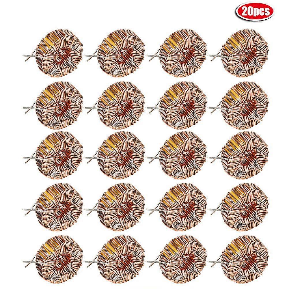High Quality 20Pcs Toroid Inductor Wire Copper Coil 330UH 3A for PCB Circuit Board