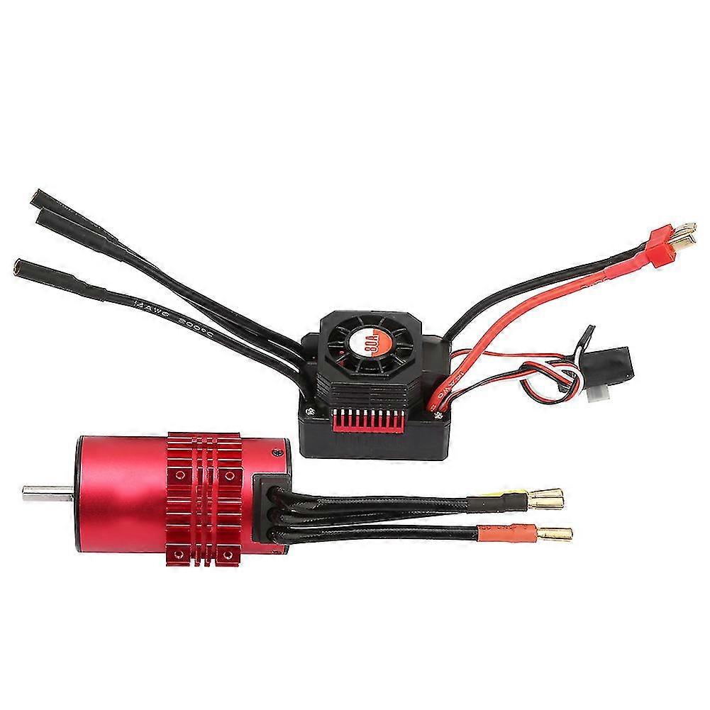 RC Model Car Surpass 3665 Motor 3100KV with KS80A ESC and Radiator Shell