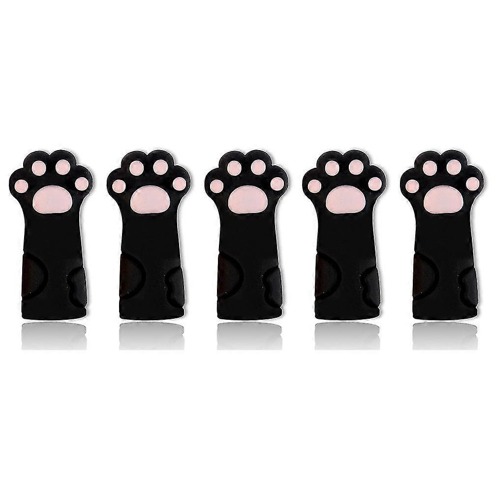 5pcs Scissors Sheath Safety Leather Scissors Cover Protector Black