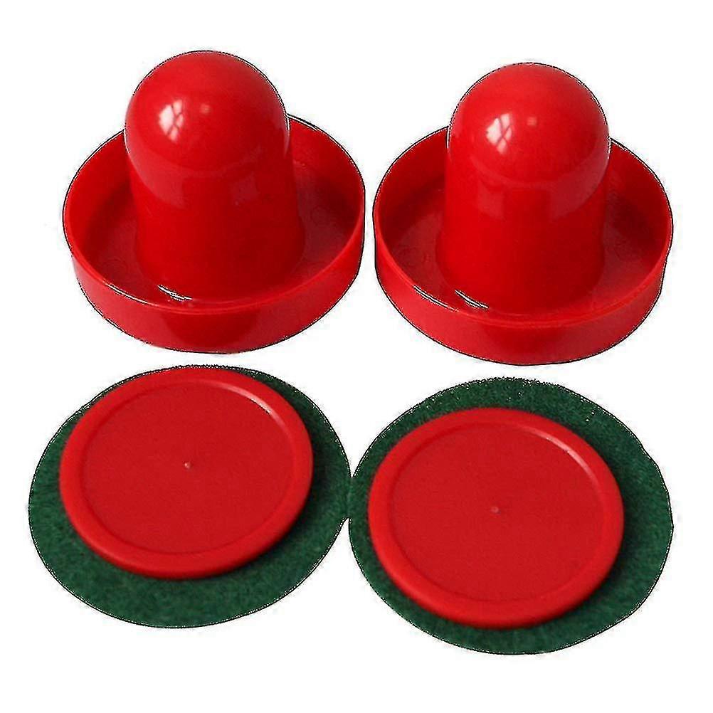 1セットエアホッケーパックミニエアホッケーテーブルハンドルマレット60mmフェルトプッシャー50mmホームエアパックキッズエアホッケーゲーム-aya