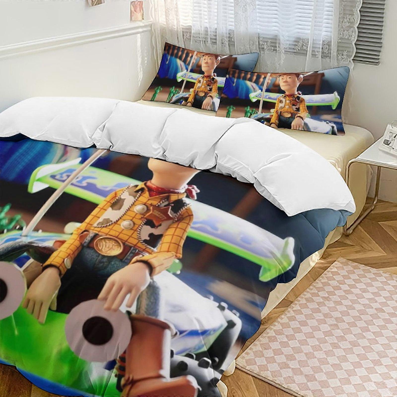 Bedding set WY355 Toy StoryCartoon Collection 3-Piece Comforter Set, Personalized Bedding Decor for Kids And Teens  Bed Sheets ZA355