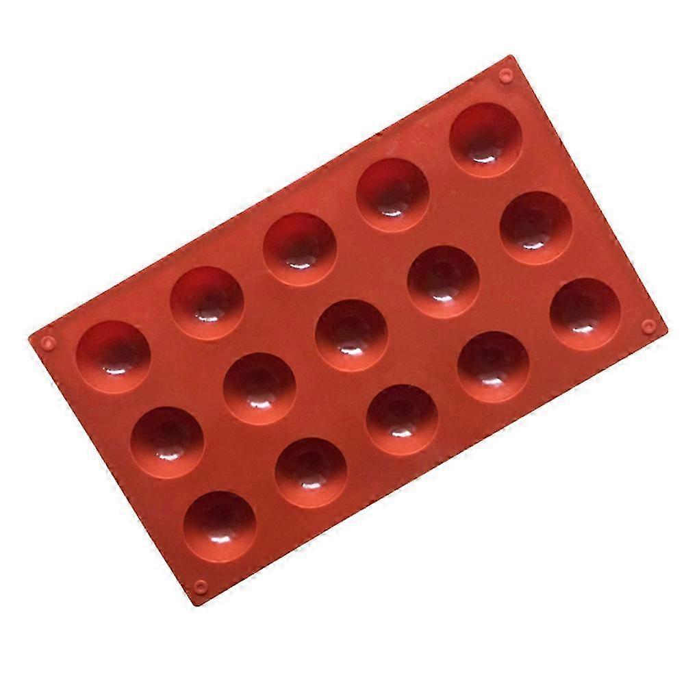 15 Cavity Silicone Mold for Chocolate Cake, Jelly, Pudding, and Cupcakes - Non-Stick Baking Pan
